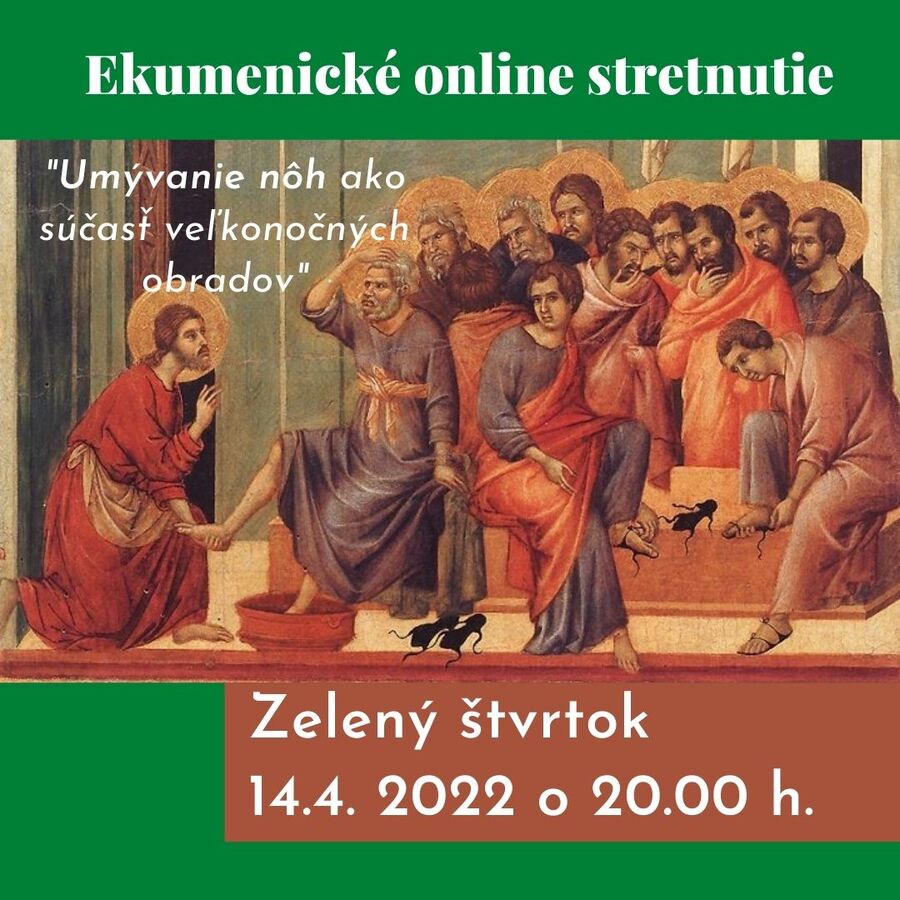 Ekumenické online stretnutie - Zelený štvrtok