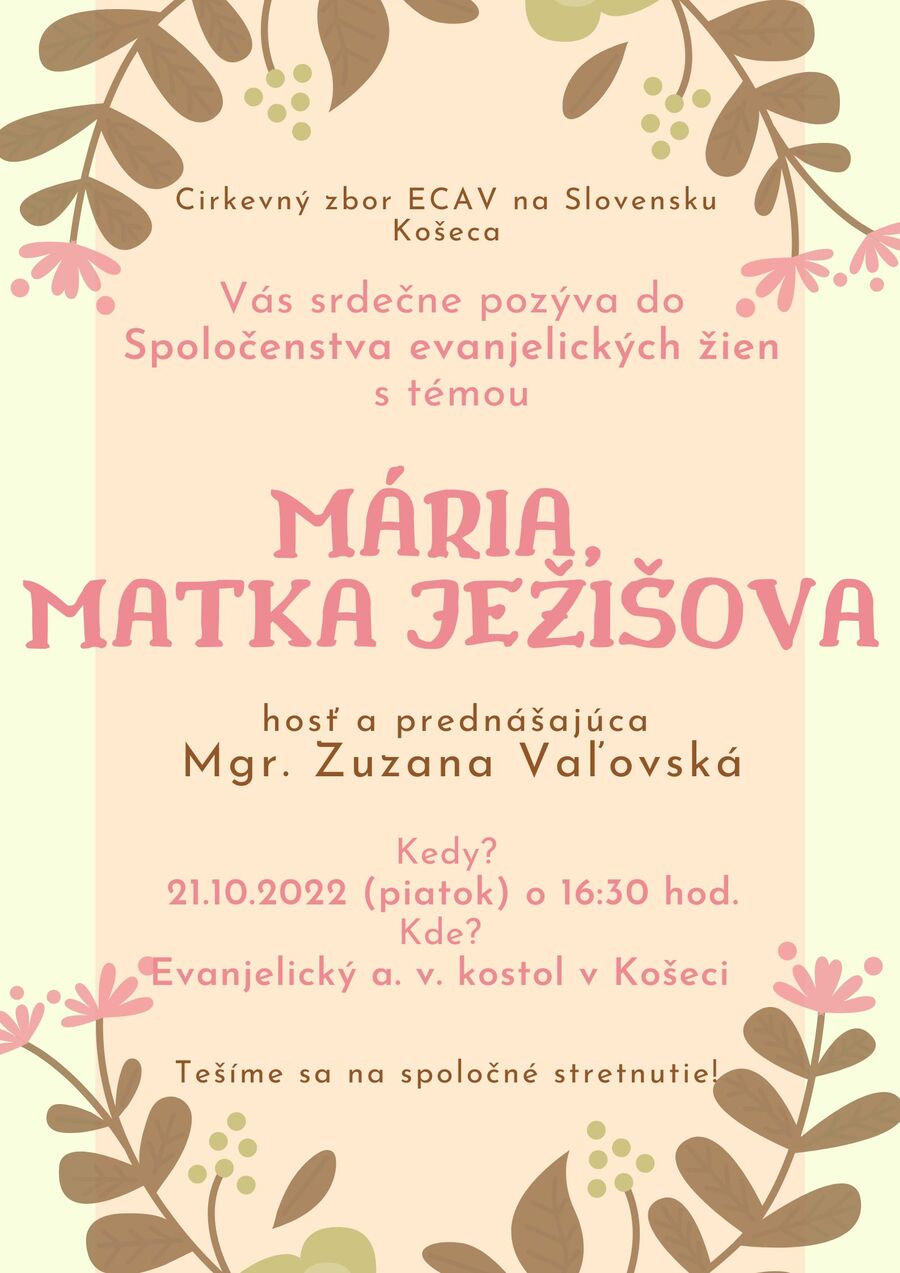 Pozvanie na stretnutie SEŽ