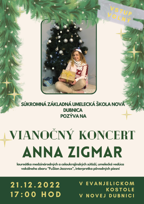 Vianočný koncert Anny Zigmar