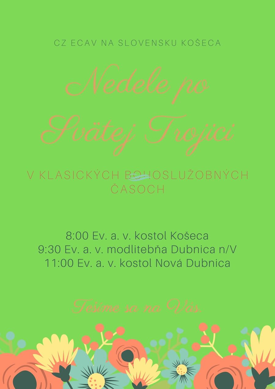 Bohoslužby v nedele po Svätej Trojici