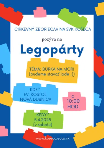Legopárty 5.4.2025 (sobota)