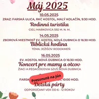 Aktivity Máj 2025