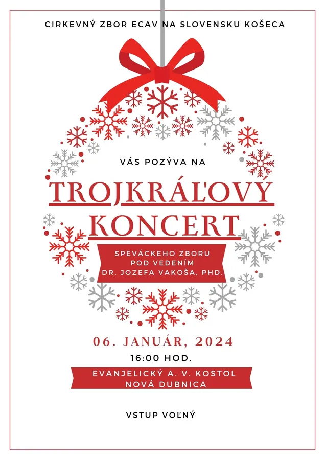 Trojkráľový koncert 6.1.2024