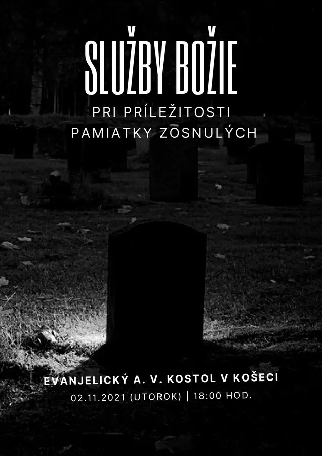 Služby Božie pri Pamiatke zosnulých