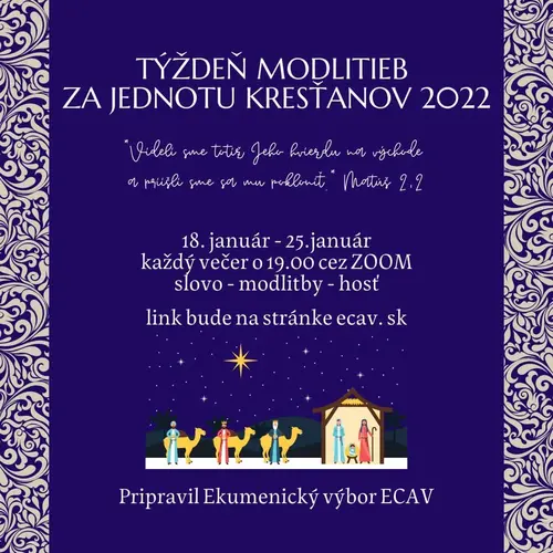 Týždeň modlitieb za jednotu kresťanov 18. - 25. januára 2022