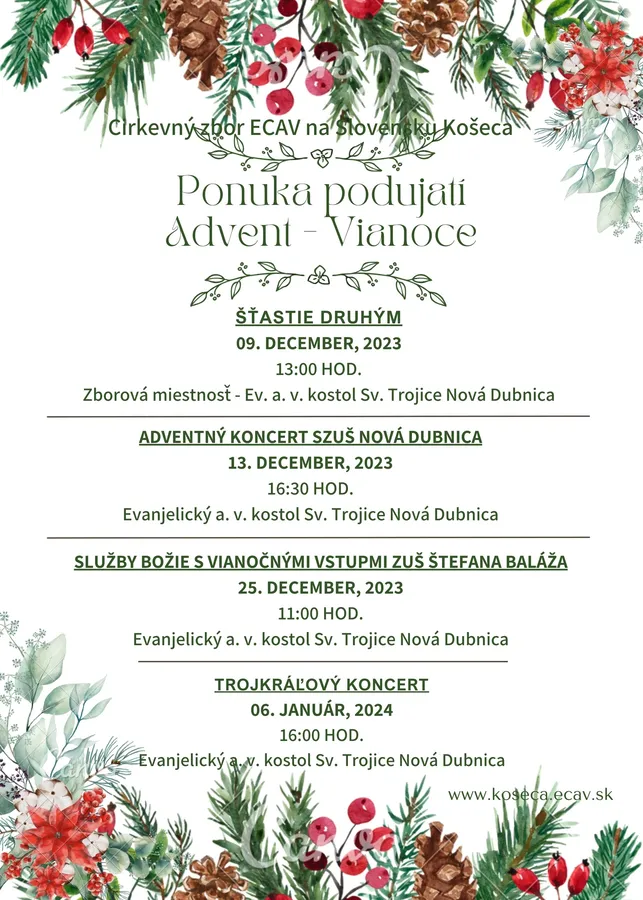 Podujatia Advent - Vianoce