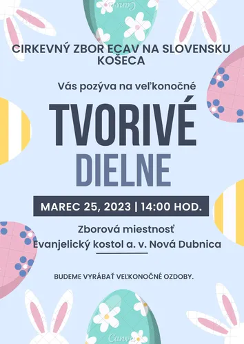 Tvorivé dielne 25.3.2023