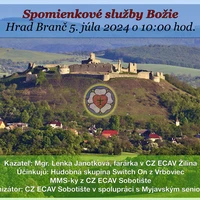 Pozvanie na spomienkové bohoslužby 5.7.2024